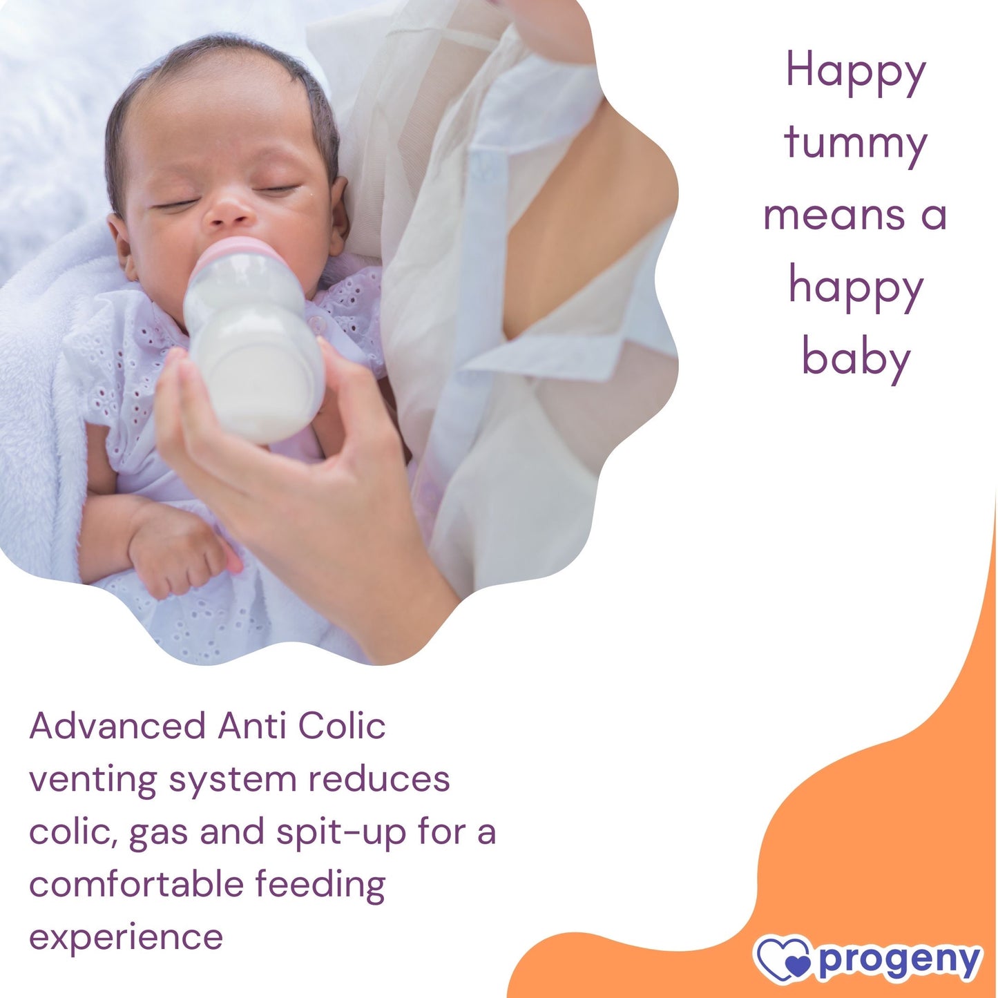 Wide Neck Anti-Colic Baby Feeding Bottle, 240ml, Newborns & Toddlers, BPA Free (Pack of 2)