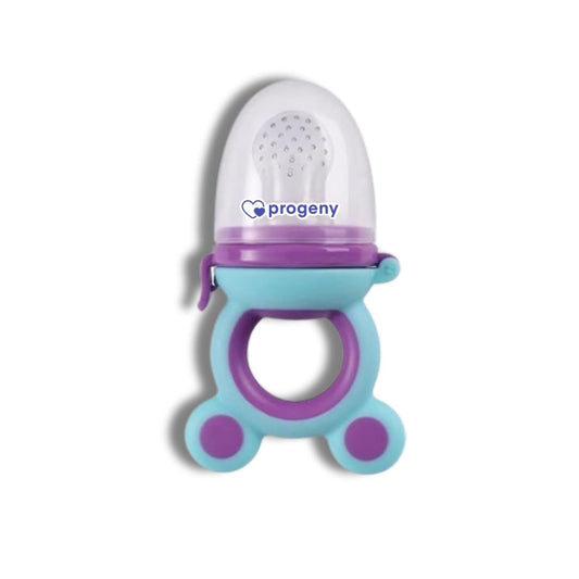 Pacifier Fruit Feeder Soft Silicone Fruit & Veggie Feeder for Babies | Mickey Chewing Teether | Hygienic, BPA-Free Pacifier for Infants 3+ Months (Violet Blue))