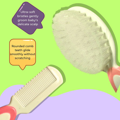 Baby Grooming Kit, Portable Grooming Kit Baby, Hair Brush, Comb, Baby Nail Scissor, Baby Nail Cutter, Nail Filer, Newborn, Infants, Toddlers, 0m+, Blue