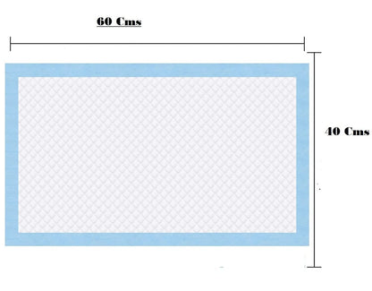 Progeny Disposable Baby Underpads & Changing Mats – 100% Waterproof, Hypoallergenic, Non-Slip (60x60 cm, Pack of 20)