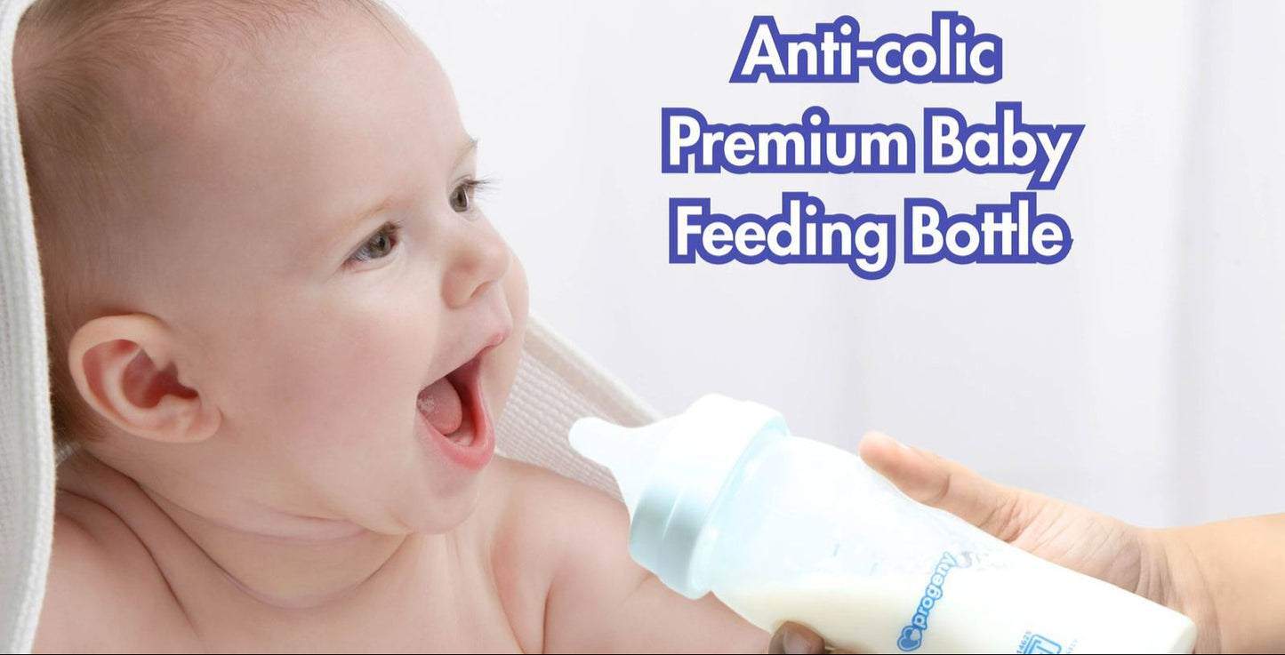 Wide Neck Anti-Colic Baby Feeding Bottle, 240ml, Newborns & Toddlers, BPA Free (Pack of 2)