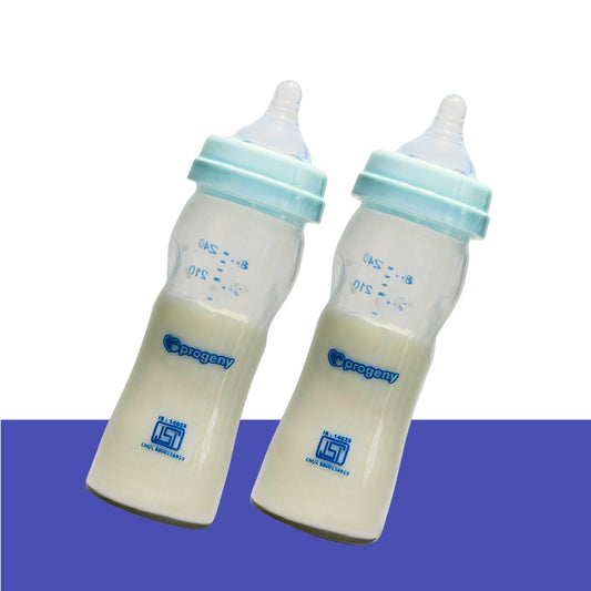 Wide Neck Anti-Colic Baby Feeding Bottle, 240ml, Newborns & Toddlers, BPA Free (Pack of 2)